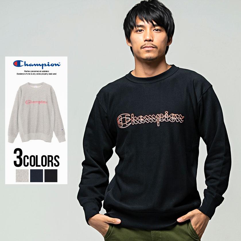 Champion（チャンピオン） トレーナー メンズ ロゴ刺繍入りクルー