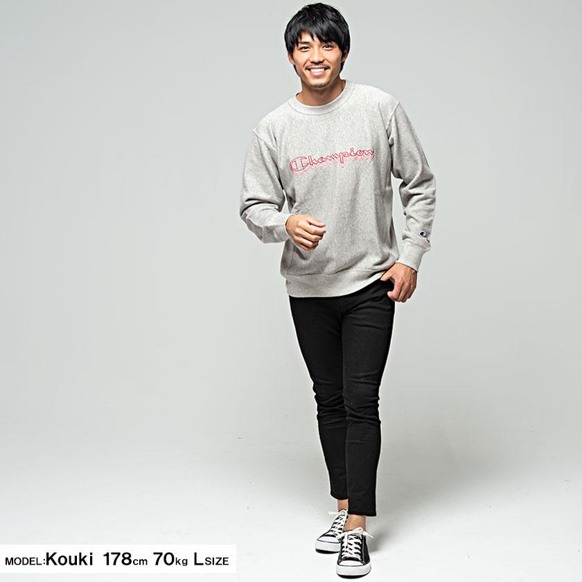 Champion（チャンピオン） トレーナー メンズ ロゴ刺繍入りクルー