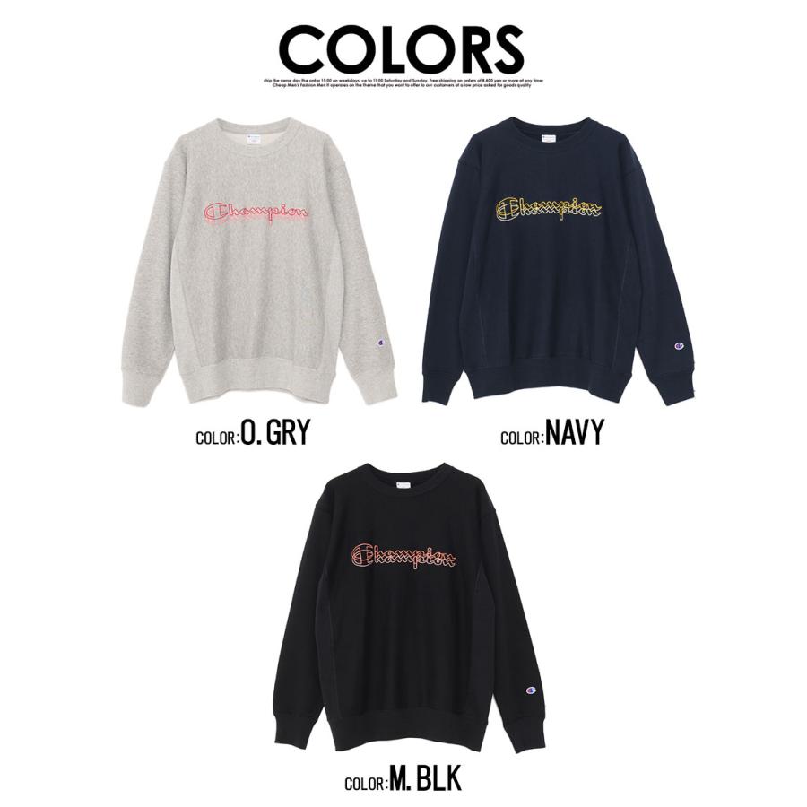 Champion（チャンピオン） トレーナー メンズ ロゴ刺繍入りクルー