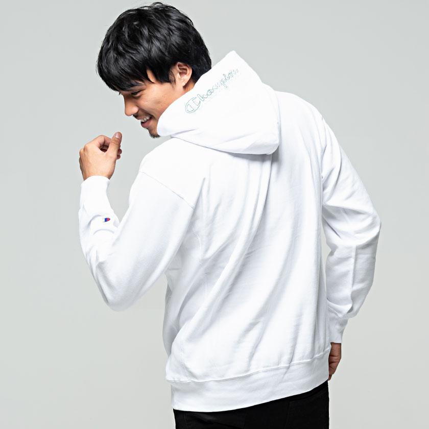 Champion（チャンピオン） パーカー メンズ ロゴ刺繍入り長袖プル