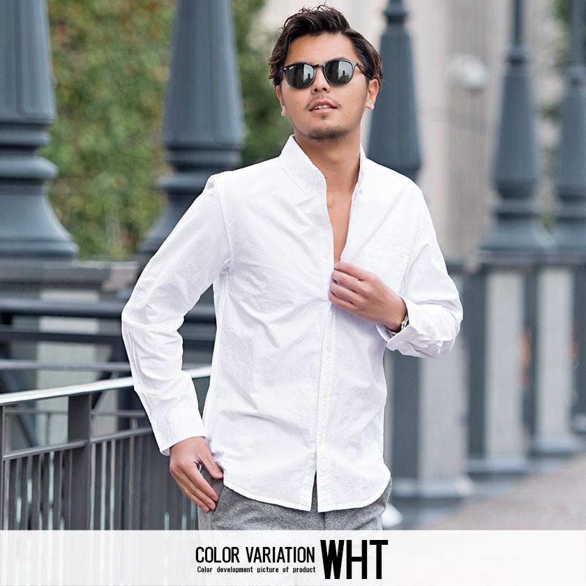 長袖シャツ メンズ Cavaria キャバリア オックスフォード長袖ボタンダウンシャツ 全11色 ビジネス 無地 きれいめ ネイビー 黒 白 M L Xl 春 21 Caai 06 シルバーバレット 通販 Yahoo ショッピング