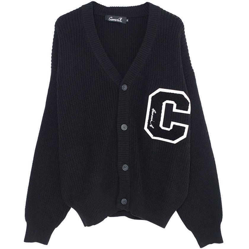 CavariA カーディガン メンズ ニット セーター Vネック CavariA カーディガン メンズ ニット セーター Vネック