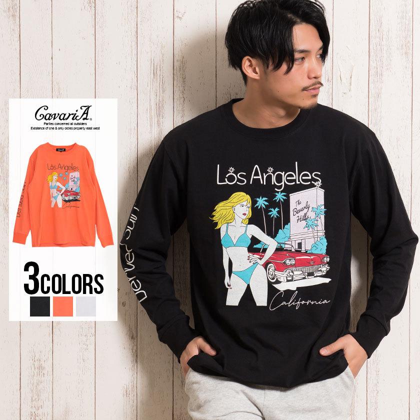 長袖tシャツ メンズ ロンt イラスト アメコミ ロゴ プリント おしゃれ 白 オレンジ 黒 M L ストリート カジュアル Cavaria 春 Cabd21 04 シルバーバレット 通販 Yahoo ショッピング