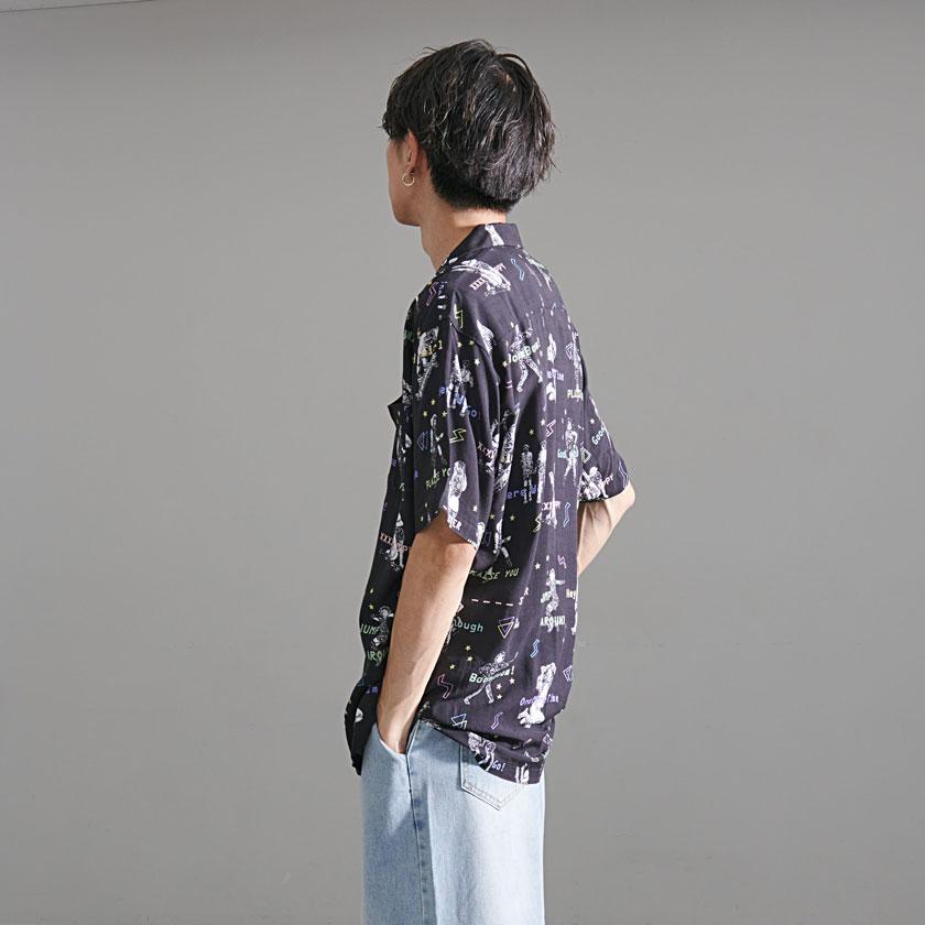 シャツ　ベロア　総柄　ダークカラー　おしゃれ　カジュアル　古着 楽天市場】【送料無料】シャツ メンズ おしゃれ 大人 総柄シャツ