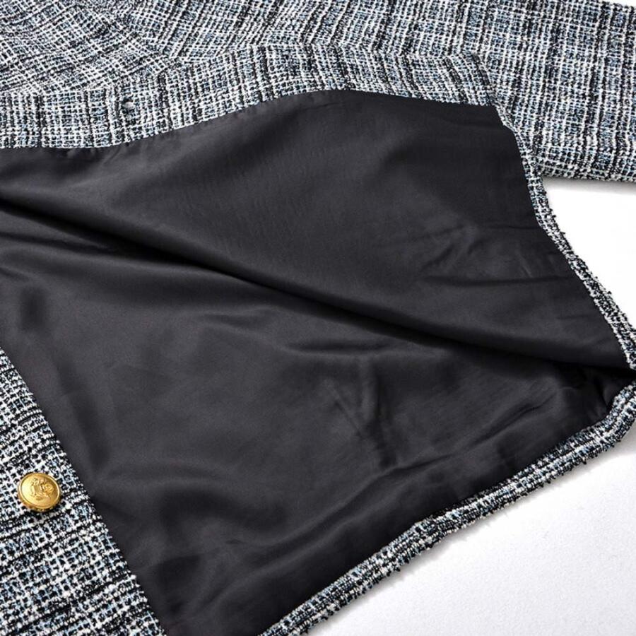 新品タグ付 d.i.a 十字架刺繍 チェック襟ブルゾン 金ボタン y2k ギャル カザツイードチェック ババ・ソーヤJKT | KAPITAL