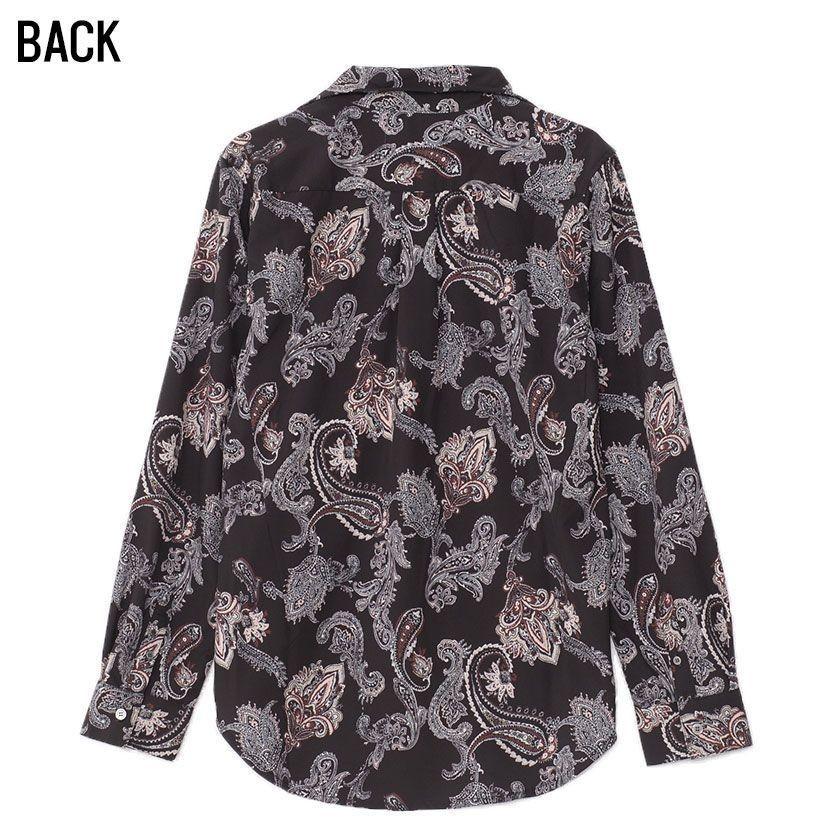 長袖シャツ メンズ Cavaria キャバリア ペイズリー柄長袖スキッパーシャツ 全2色 襟ワイヤー ペイズリー柄 白 黒 ストレッチ 細身 きれいめ 秋 冬 21 Cah 15 シルバーバレット 通販 Yahoo ショッピング
