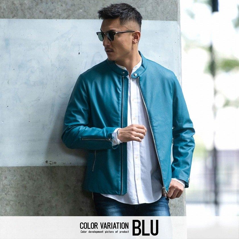 CavariA ライダースジャケット メンズ ブランド アウター 革