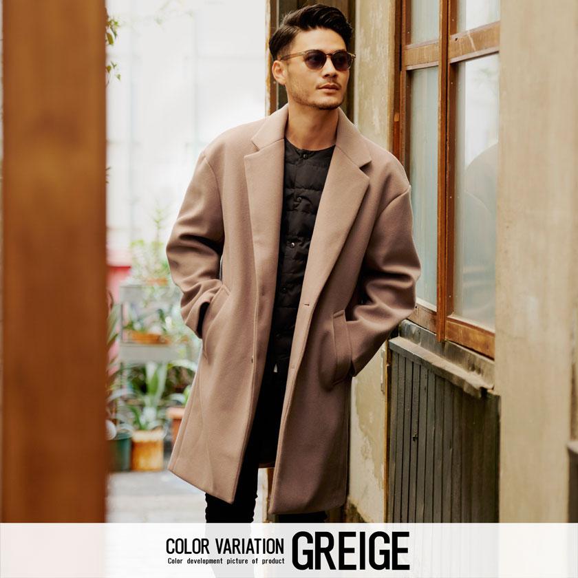 CavariA チェスターコート メンズ 40代 50代 ロング ブランド