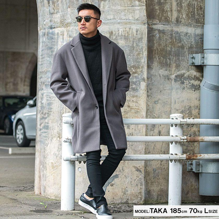 CavariA チェスターコート メンズ 40代 50代 ロング ブランド CavariA チェスターコート メンズ 40代 50代 ロング ブランド