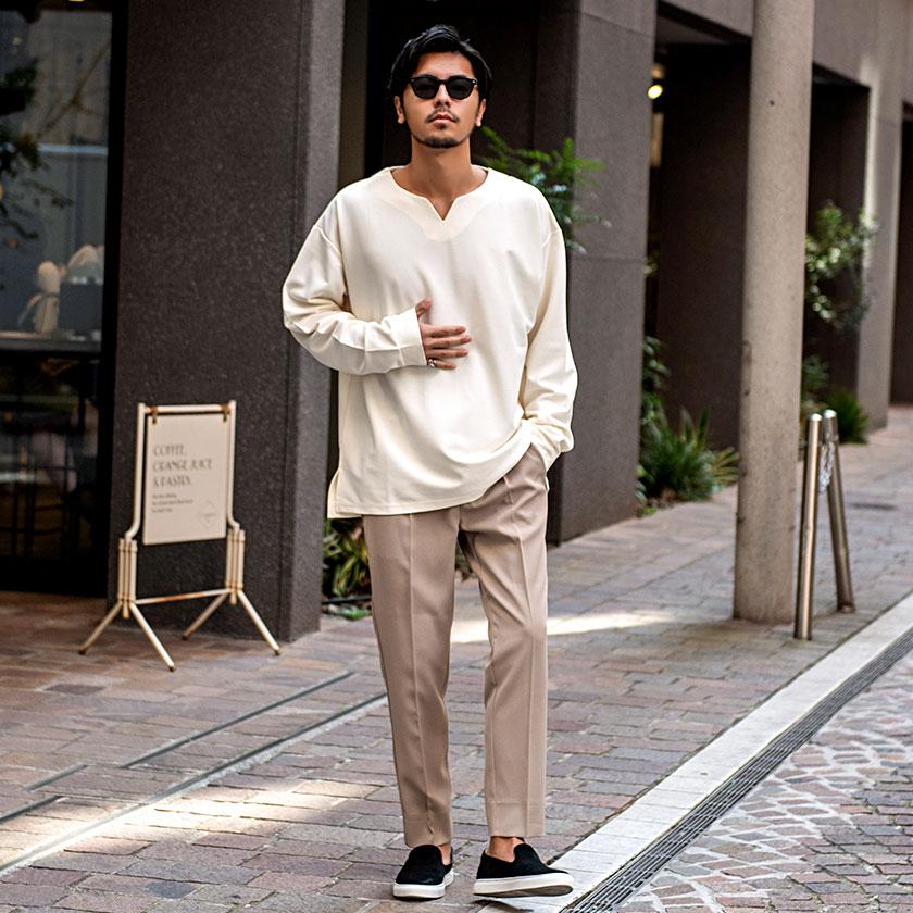 CavariA（キャバリア） ロンT メンズ Tシャツ 長袖 ブランド 無地 厚手