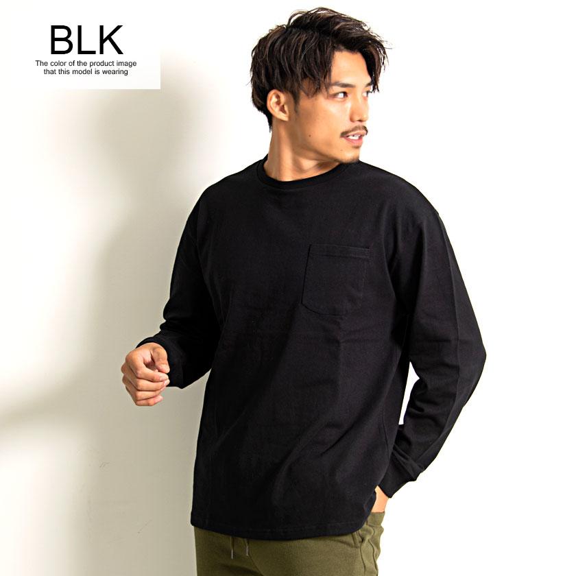 CavariA（キャバリア） Tシャツ メンズ 長袖 綿 厚手 無地 アメカジ 白