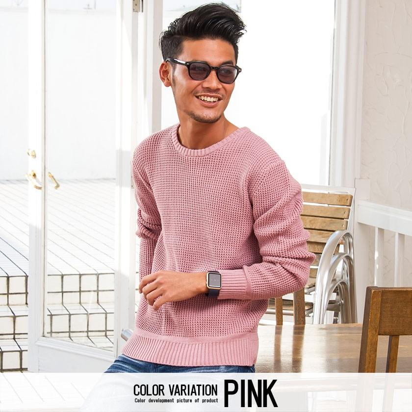 ニット メンズ セーター ラーベン編み クルーネック 長袖ニットソー 無地 白 ピンク おしゃれ ざっくり ユニセックス 秋 冬 春 21 Cavaria Cajp18 02 シルバーバレット 通販 Yahoo ショッピング