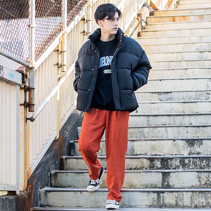 ワイドパンツ メンズ シンプル 無地 単色 カラーパンツ ストレート ボトムス ストリート ファッション ボトムス スラックス カジュアル Cavaria 秋冬 Cak21 13 シルバーバレット 通販 Yahoo ショッピング