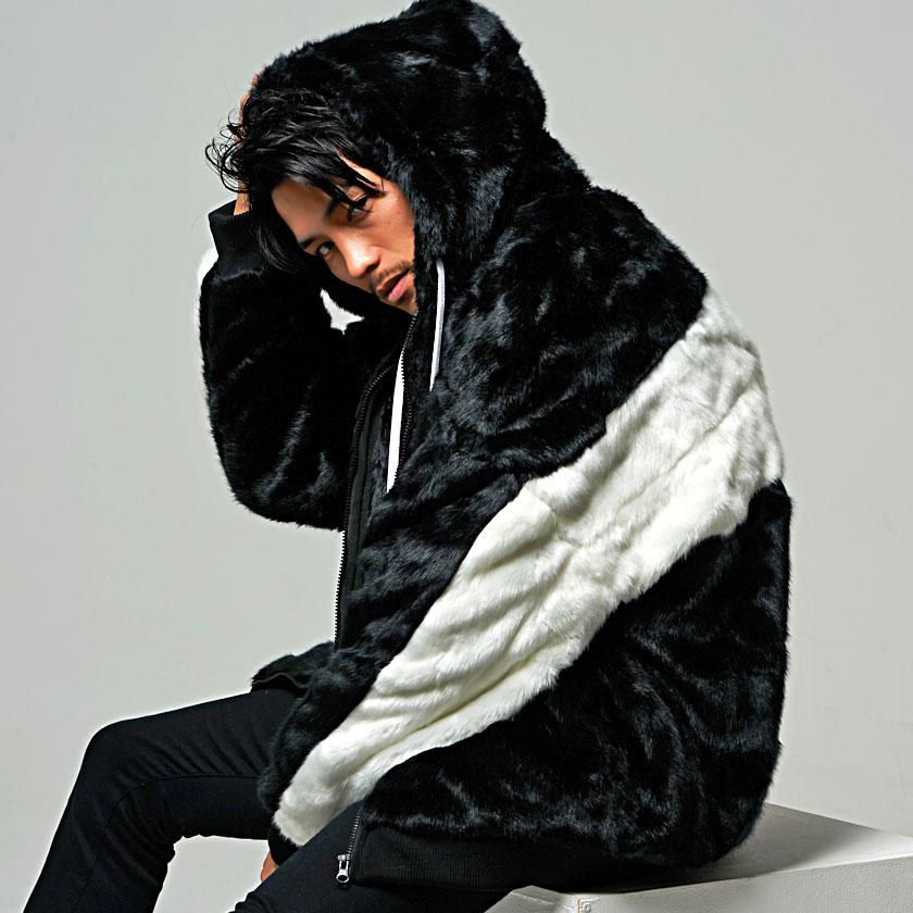 CavariA（キャバリア） ファーパーカー メンズ 大きいサイズ 厚手