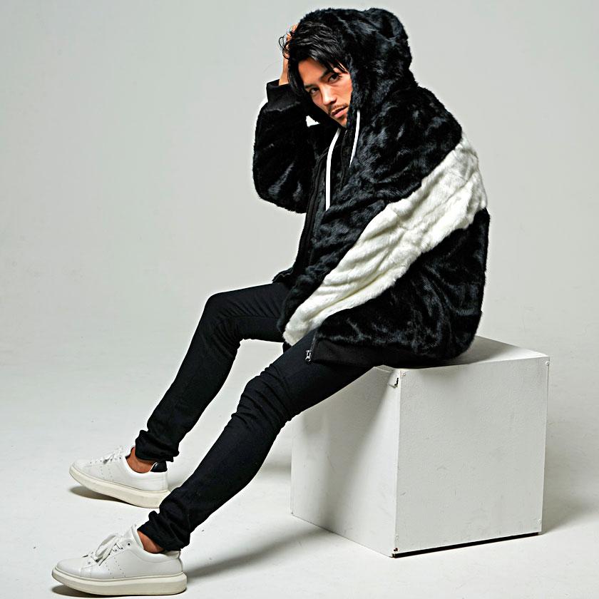 CavariA（キャバリア） ファーパーカー メンズ 大きいサイズ 厚手