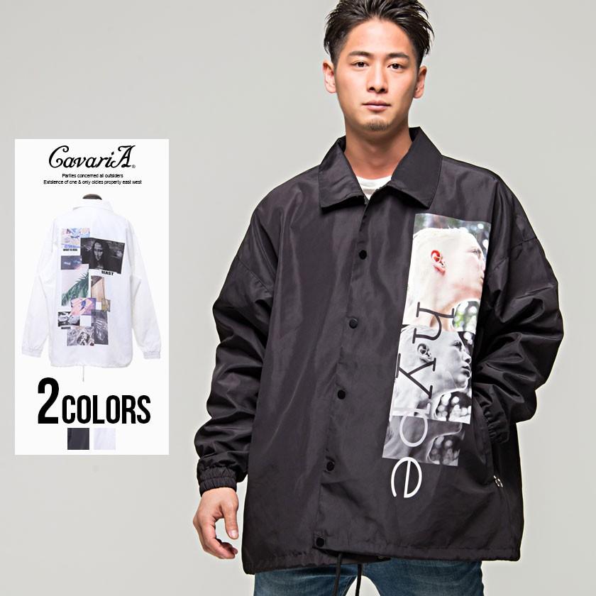 コーチジャケット メンズ Cavaria キャバリア コラージュプリントビッグシルエットコーチジャケット 全2色 ウィンドブレーカー 大きめ春 Cang19 12 シルバーバレット 通販 Yahoo ショッピング