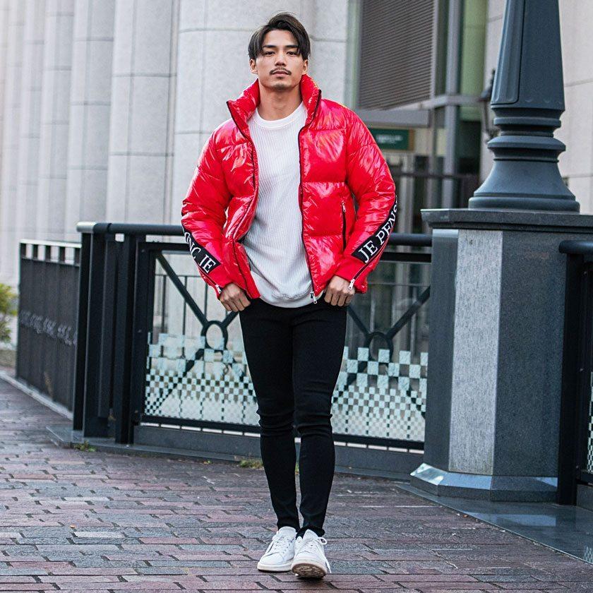 正式的 赤ダウンジャケット古着 秋冬 キャバリアcavaria メンズ男性サイズ防寒 アウター