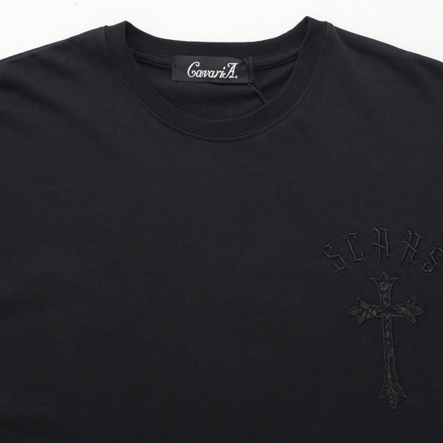 CavariA（キャバリア） Tシャツ メンズ 半袖 ブランド クロス 十字架
