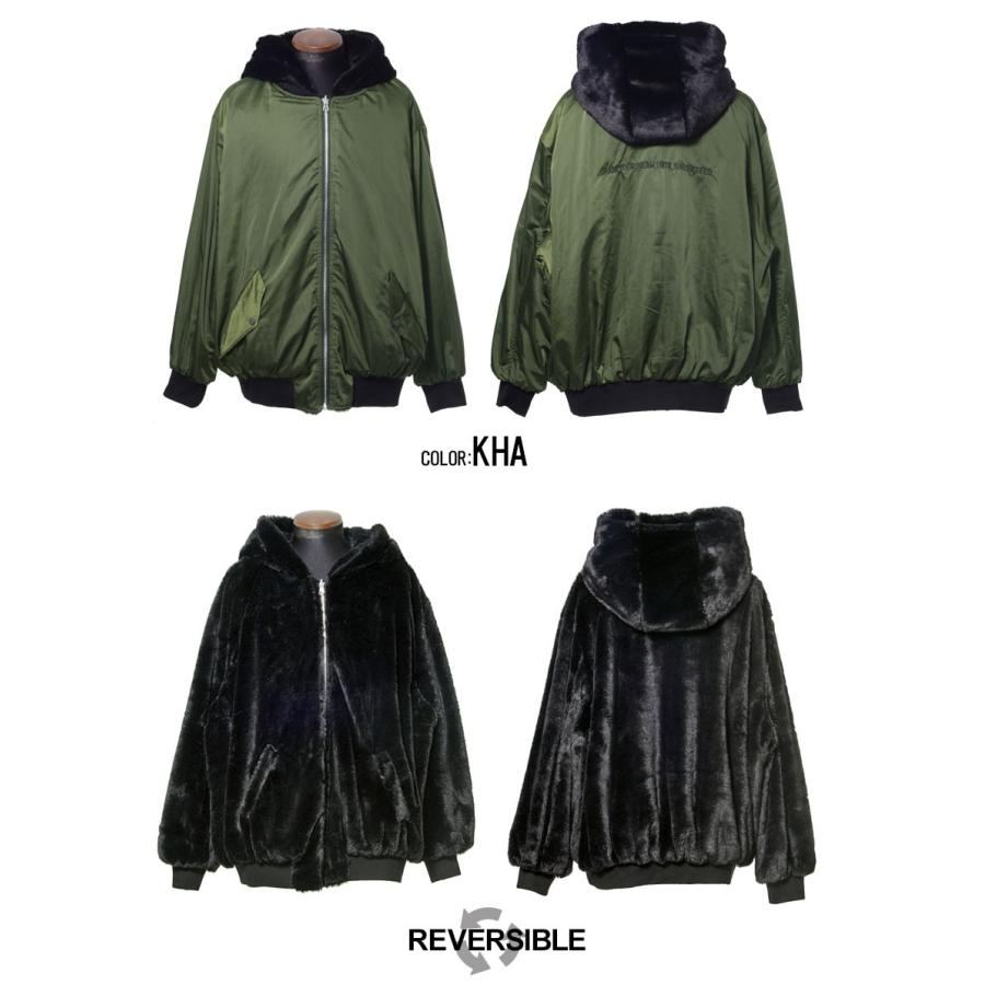 Ma 1 メンズ ファージャケット Cavaria キャバリア ファー ナイロンリバーシブルジャケット 全2色 ミリタリージャケット M L 流行 秋 冬 Care18 23 シルバーバレット 通販 Yahoo ショッピング