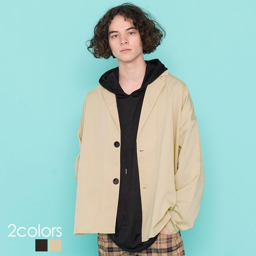 シャツ テーラード メンズ シャツジャケット 無地 カジュアルシャツ 羽織 黒 ベージュ M L 春アウター 21 Cavaria Care 11 シルバーバレット 通販 Yahoo ショッピング