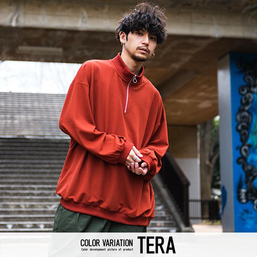 CavariA（キャバリア） ハーフジップ トレーナー メンズ 長袖