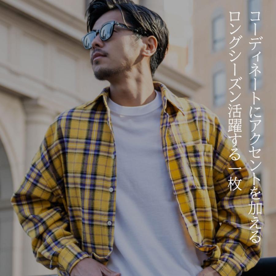 CavariA（キャバリア） チェックシャツ メンズ 長袖 カジュアル