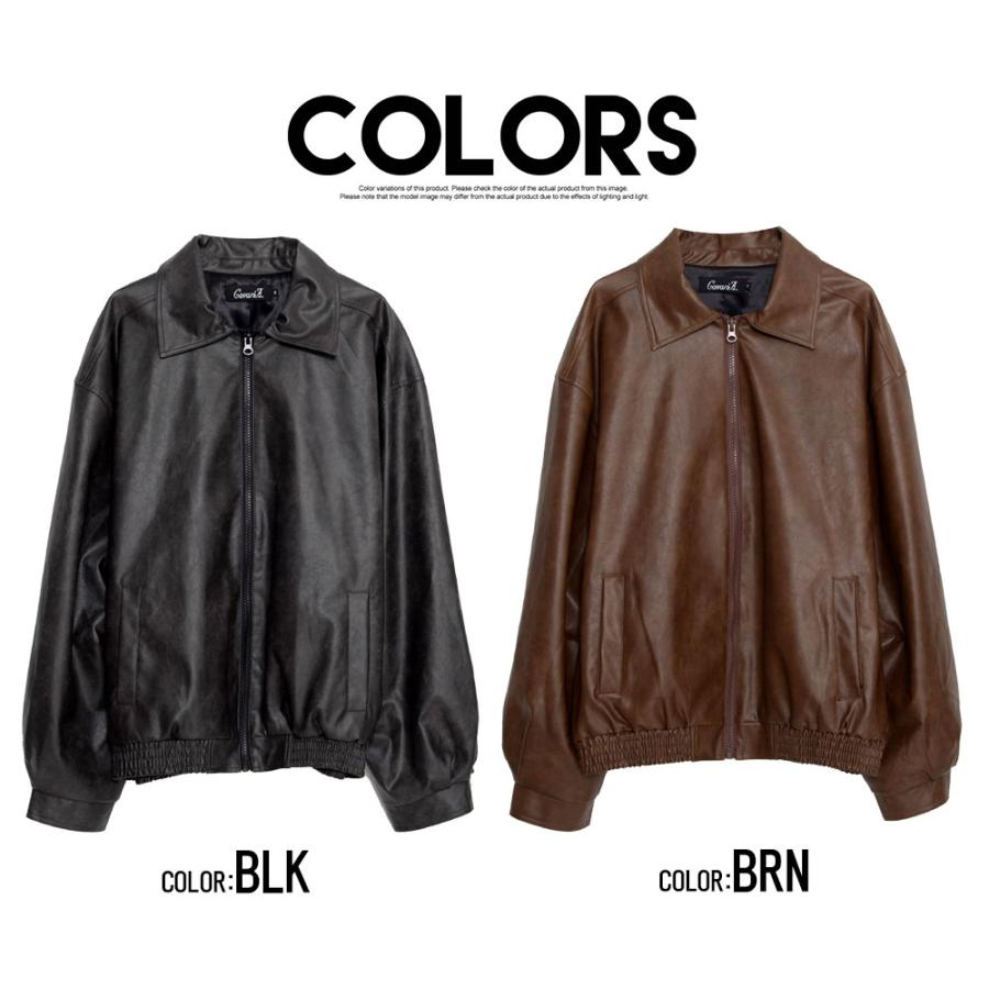 CavariA レザーブルゾン メンズ ブランド アウター 革ジャン