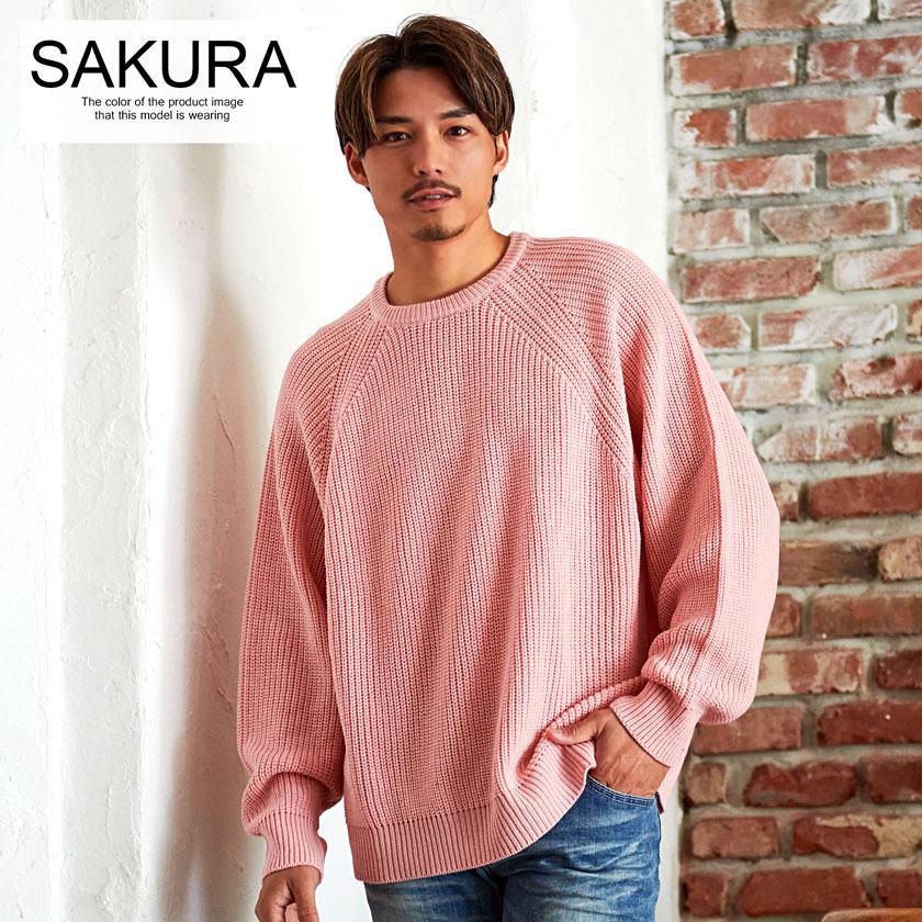 CavariA ニット メンズ 長袖 セーター ゴルフ 大きいサイズ 畦