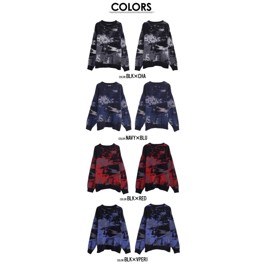 CavariA（キャバリア） ニット メンズ セーター フェザーヤーン