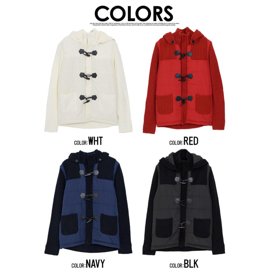 ダッフルコート メンズ コート Cavaria キャバリア 3g中綿切替ニットダッフルコート 全4色 中綿コート きれいめ M L Xl 秋 冬 Cast19 136 シルバーバレット 通販 Yahoo ショッピング