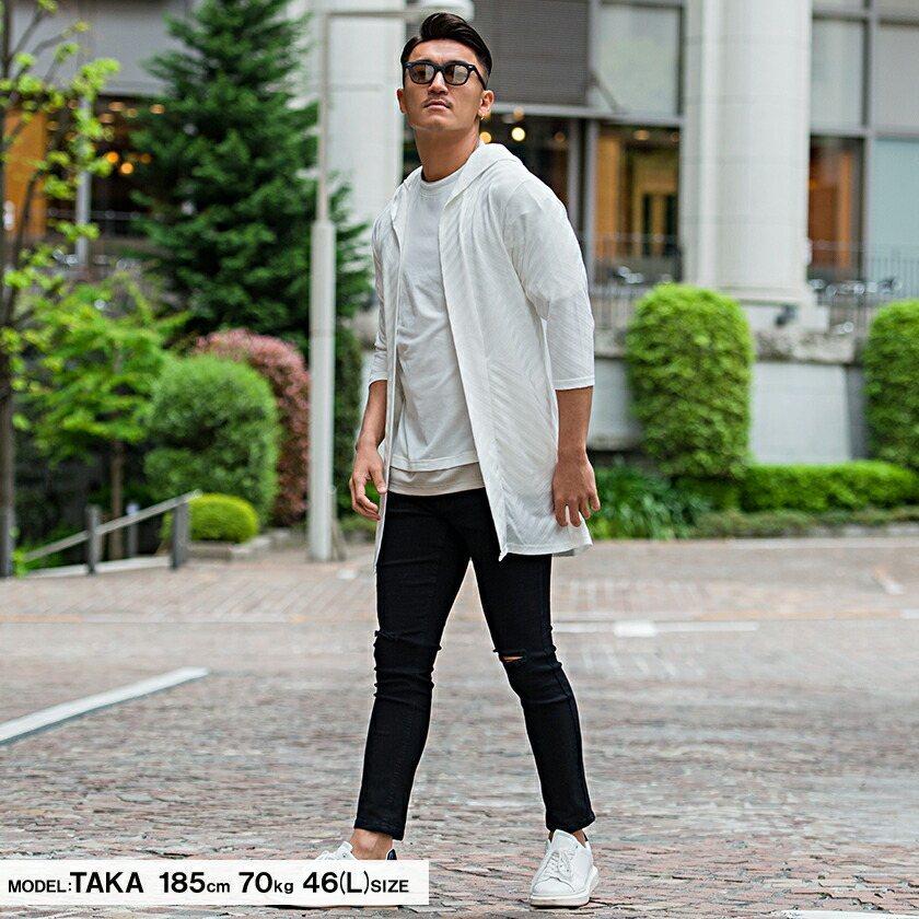 カーディガン メンズ カーデ ガウン ライトアウター 無地 羽織 ショール きれいめ カジュアル 白 黒 グレー M L Cavaria 春 夏 21 Cast21 29 シルバーバレット 通販 Yahoo ショッピング