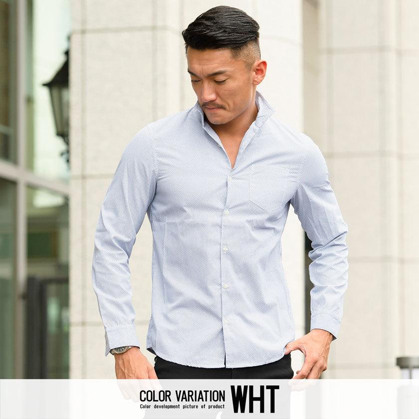 長袖シャツ メンズ カジュアルシャツ 細身 タイト 白シャツ インナー カジュアルシャツ イタリアンカラー 白 黒 M L Xl Cavaria 秋 冬 Cast21 53 シルバーバレット 通販 Yahoo ショッピング