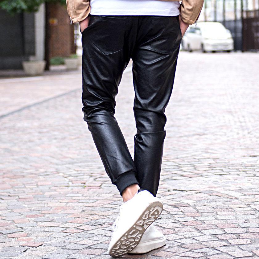 CavariA キャバリア ブーツ FUGA civarize bobs CavariA（キャバリア） ジョガーパンツ メンズ PUレザー 細身 スリム