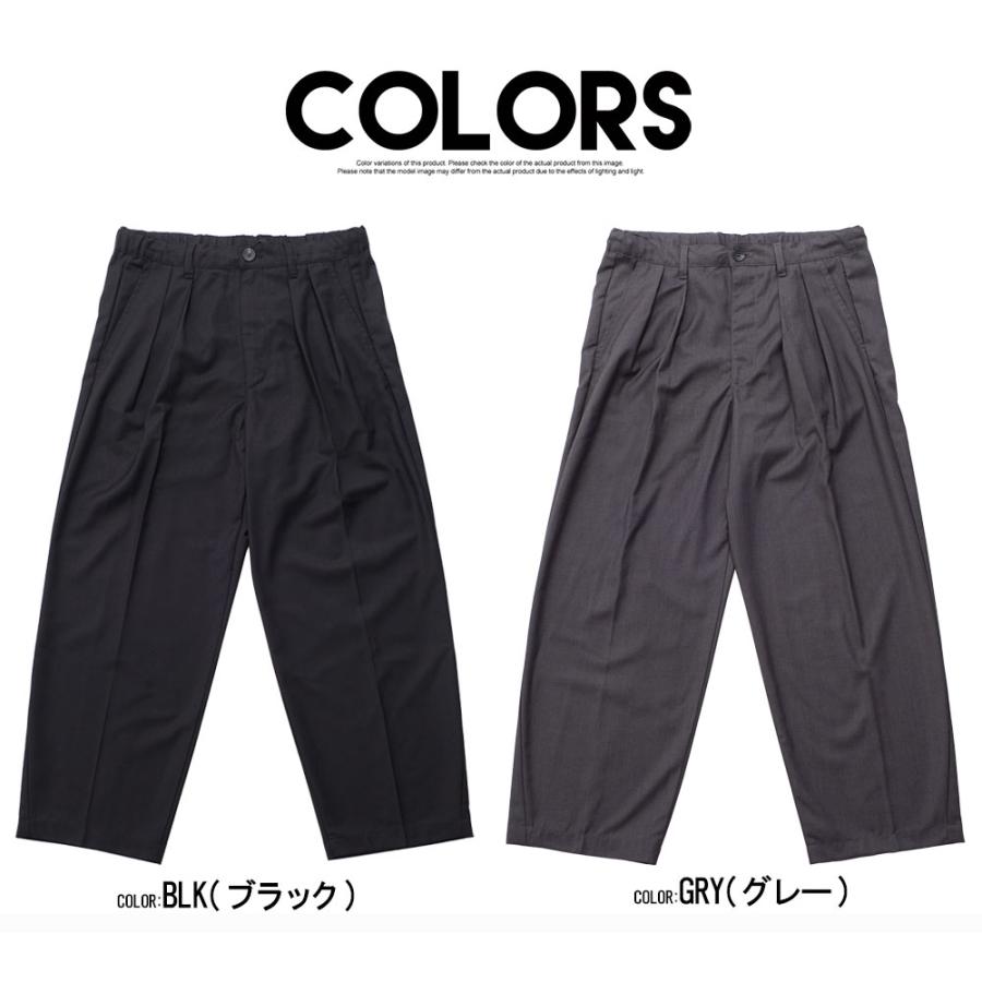 CavariA（キャバリア） ワイドパンツ メンズ スラックス テーパード