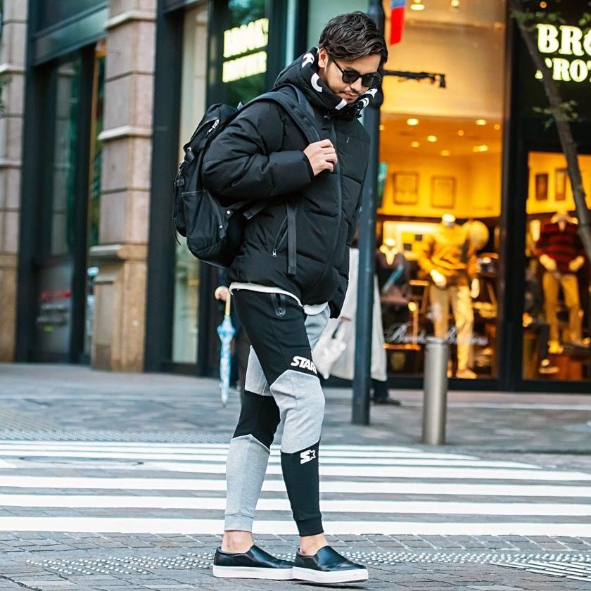 CavariA 中綿ジャケット メンズ アウター ブルゾン 防寒 ゴルフ 黒 白