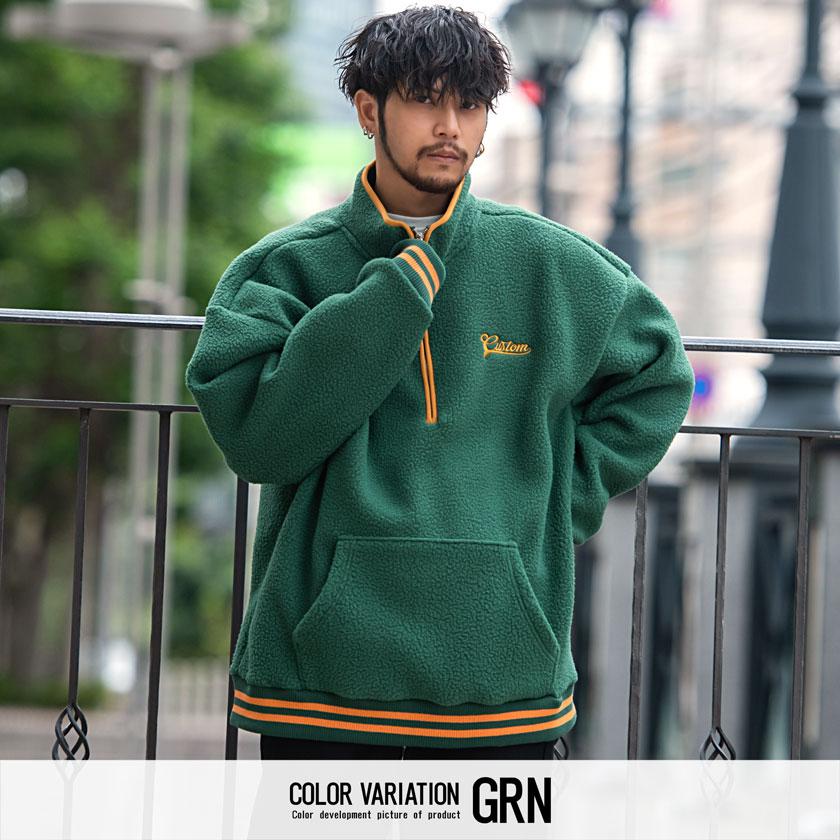 CavariA フリース トレーナー メンズ ブランド 大きいサイズ 長袖