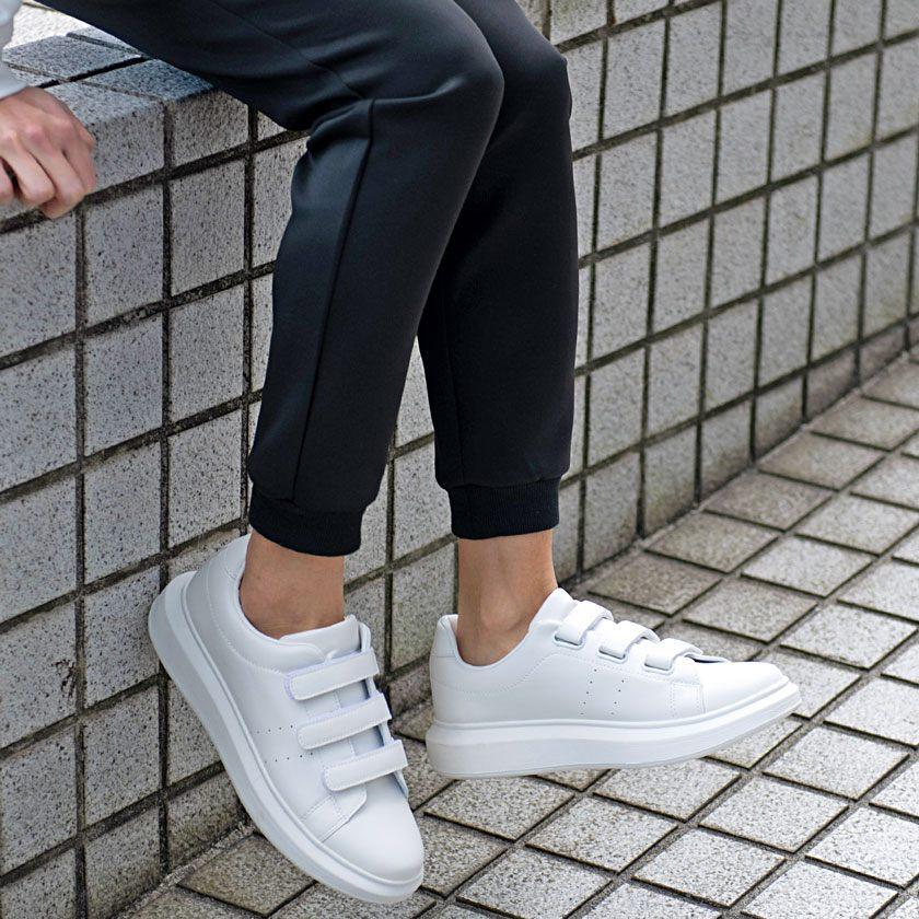 SILVER BULLET スニーカー メンズ 厚底 白 黒 靴 シューズ