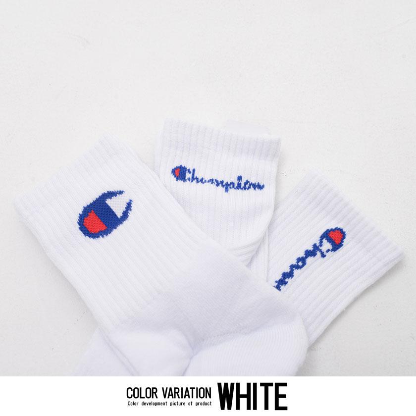Champion チャンピオン ソックス 靴下 メンズ ブランド 3足 Champion チャンピオン ソックス 靴下 メンズ ブランド 3足