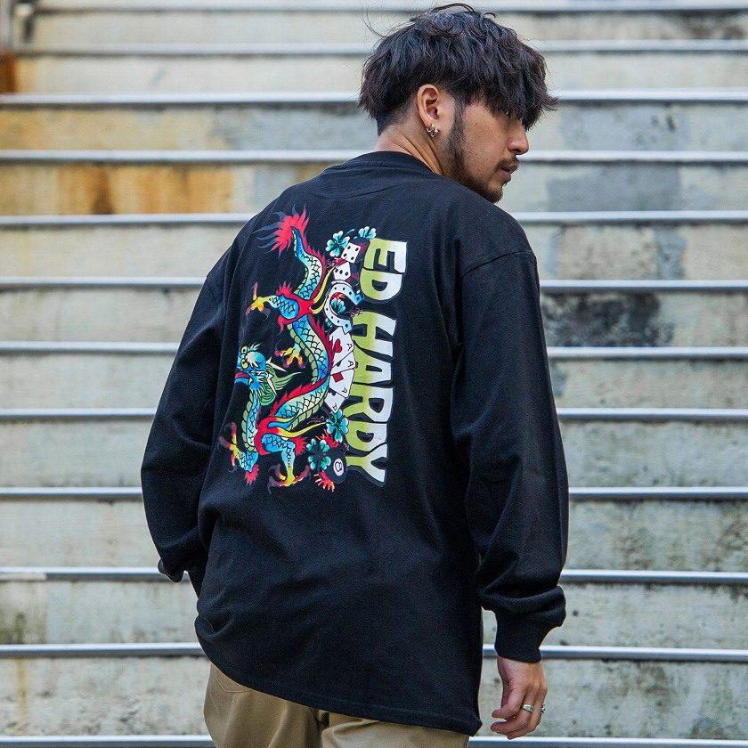 Ed Hardy（エド・ハーディー） 長袖Tシャツ メンズ ブランド おしゃれ