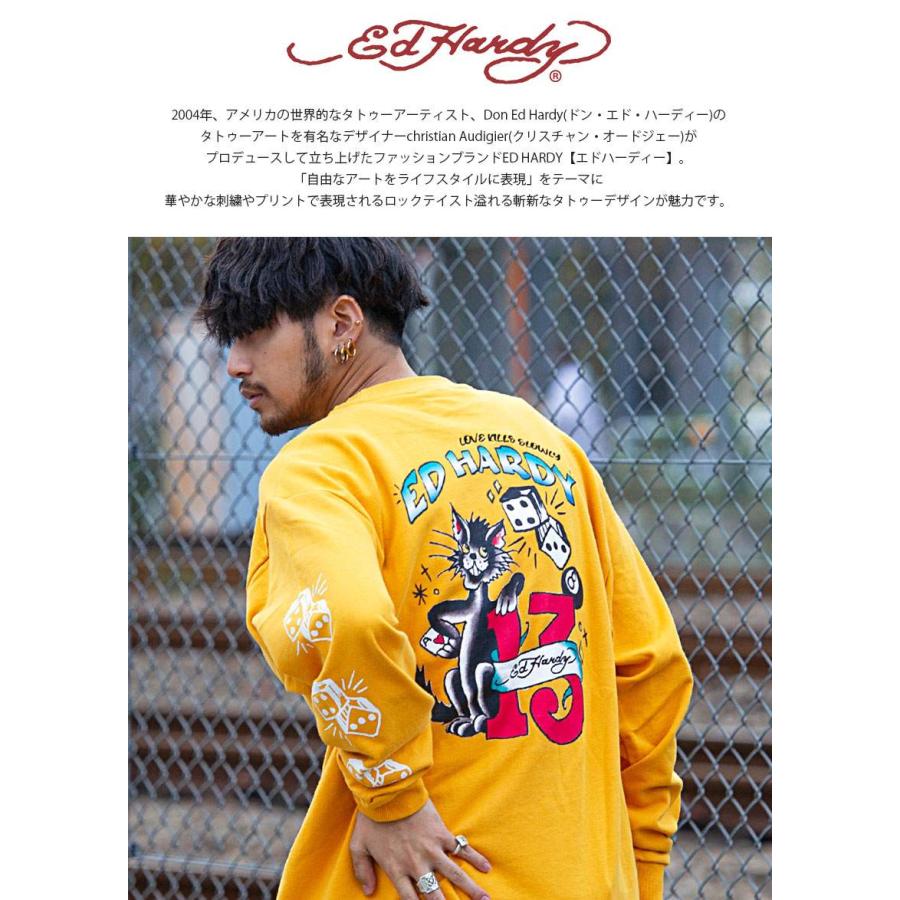 Ed Hardy トレーナー メンズ 裏毛 スウェット スカル タイガー Ed Hardy トレーナー メンズ 裏毛 スウェット スカル タイガー