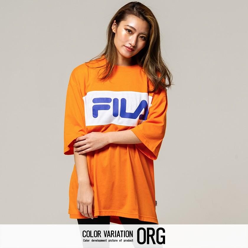 半袖tシャツ メンズ クルーネック Fila フィラ 切替tシャツ 全3色 ブランド オレンジ レッド ホワイト ユニセックス レディース M L 夏 春 Fm51 シルバーバレット 通販 Yahoo ショッピング