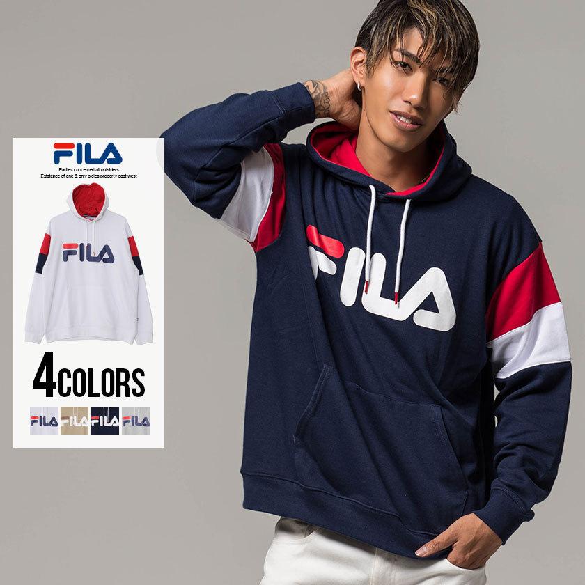 パーカー メンズ プルパーカー 裏毛 Fila フィラ 袖配色切り替えロゴプリント長袖プルオーバーパーカー 全4色 フーディー ユニセックス 秋 冬 21 Fm5412 シルバーバレット 通販 Yahoo ショッピング