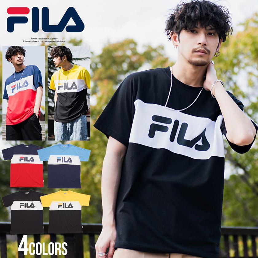 Fila フィラ 半袖tシャツ メンズ ブランド おしゃれ トップス カットソー ロゴ プリント ユニセックス カジュアル ストリート スポーツ 韓国 春 夏 Fm6026 シルバーバレット 通販 Yahoo ショッピング