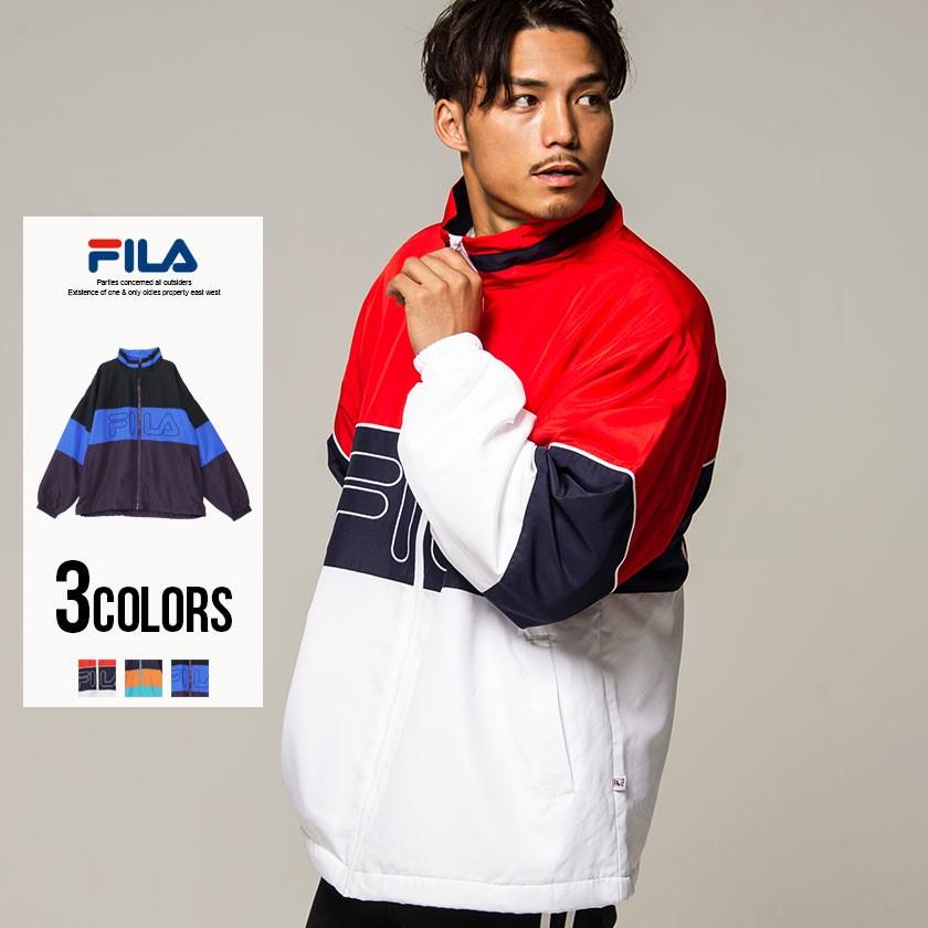 トラックジャケット メンズ Fila フィラ Track Jacket 全3色 ジャージ ブルゾン ビッグシルエット ネイビー オレンジ ブルー M L 秋 冬 Fm9699 シルバーバレット 通販 Yahoo ショッピング