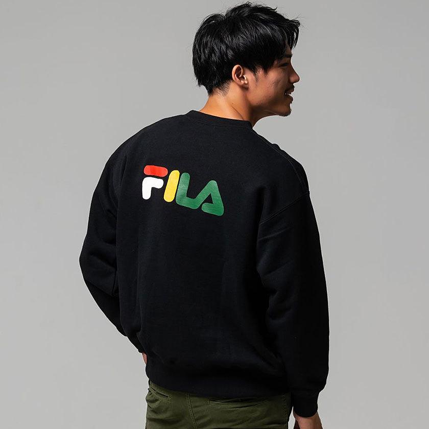トレーナー メンズ FILA フィラ アートプリントクルーネック長袖