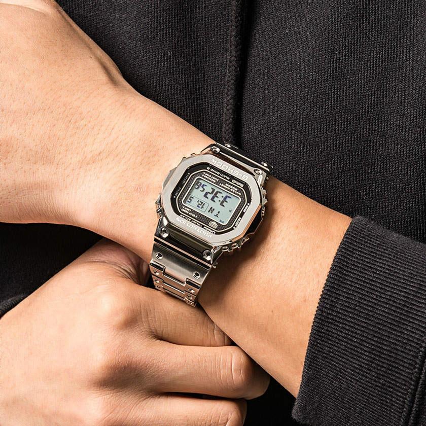 Gショック メンズ 腕時計 G Shock ジーショック Bluetooth搭載電波ソーラー腕時計 全1色 カシオ Casio シルバー 防水 クォーツ 国内正規品 Gmw B5000d 1jf シルバーバレット 通販 Yahoo ショッピング