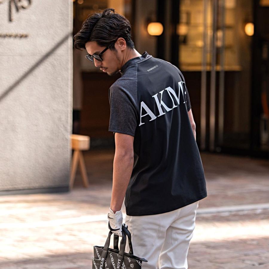 LUXE AKM PLUS ゴルフウェア Tシャツ メンズ 半袖 トップス 吸汗速乾