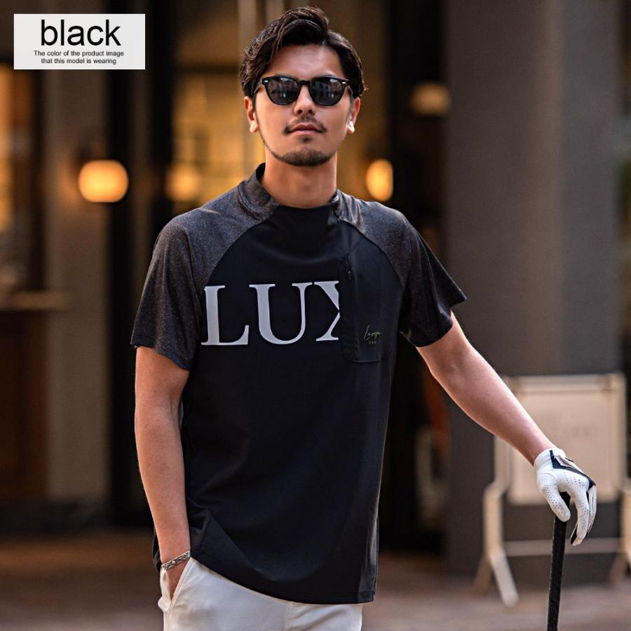 LUXE AKM PLUS ゴルフウェア Tシャツ メンズ 半袖 トップス 吸汗速乾
