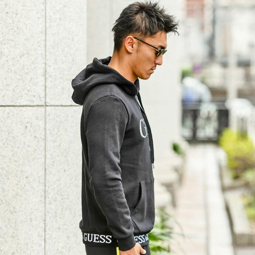 パーカー メンズ プルパーカー 裏毛 Guess ゲス ロゴプリント長袖裏毛プルオーバーパーカー 全2色 黒 白 M L Xl ユニセックス 秋 冬 21 Mk4k8511mi シルバーバレット 通販 Yahoo ショッピング