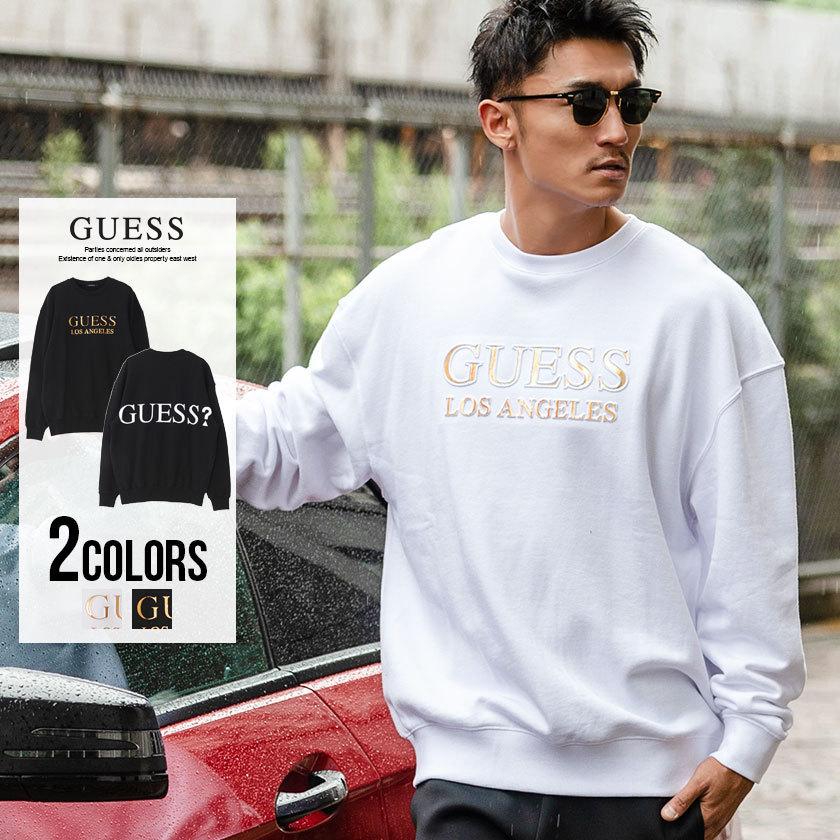 トレーナー メンズ スウェット 裏毛 Guess ゲス 裏毛エンボスミラー箔プリントクルーネック長袖ビッグスウェット 全2色 黒 白 ユニセックス 秋 冬 21 Mk4k8515mi シルバーバレット 通販 Yahoo ショッピング